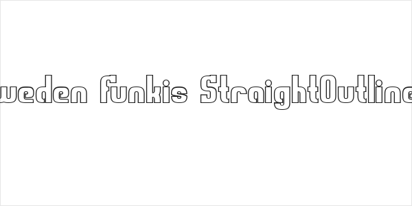 Sweden Funkis StraightOutlined Logo