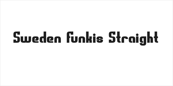 Sweden Funkis Straight Logo