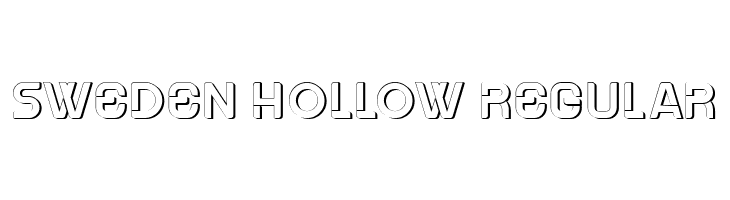 Sweden Hollow Regular  les polices de caractères gratuit tlcharger