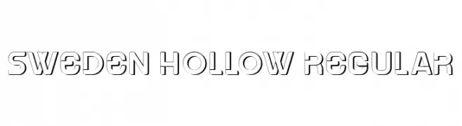 Sweden Hollow Regular  Descarca Fonturi Gratis