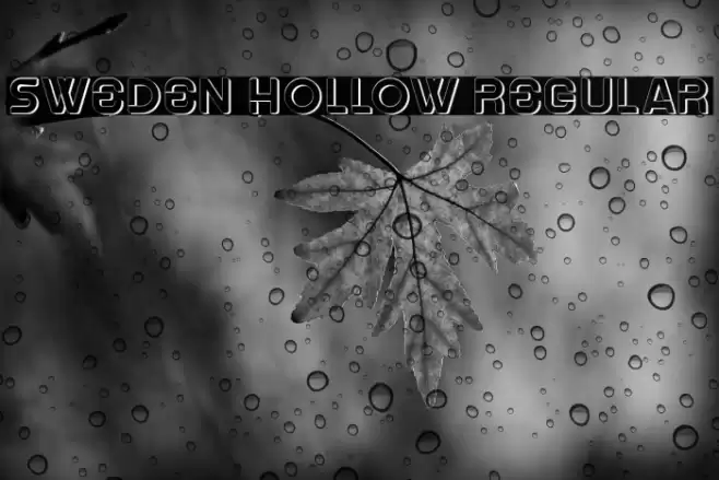 Sweden Hollow Regular Font examples