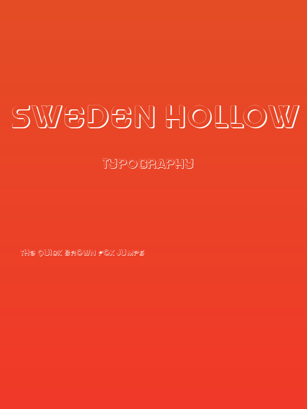 Sweden Hollow Regular Poster