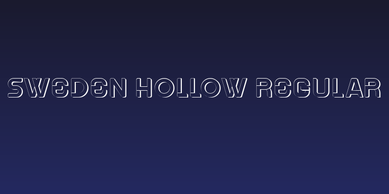 Sweden Hollow Regular Social Header