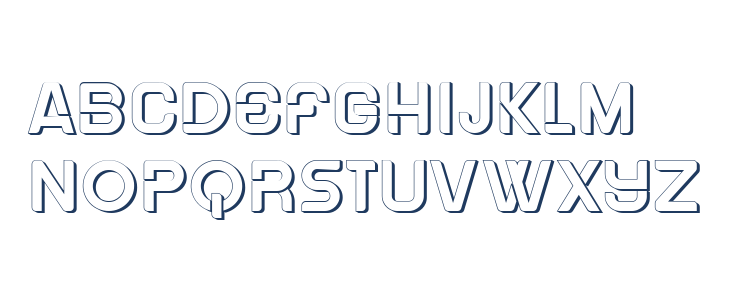 Sweden Hollow Regular Lowercase
