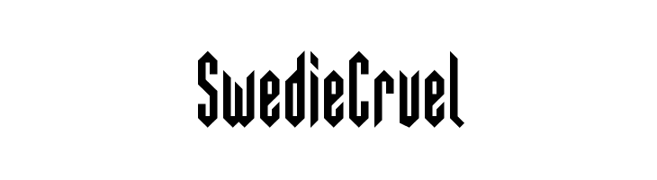 SwedieCruel  les polices de caractères gratuit tlcharger