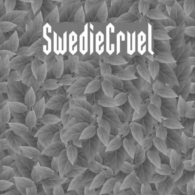 SwedieCruel Font examples