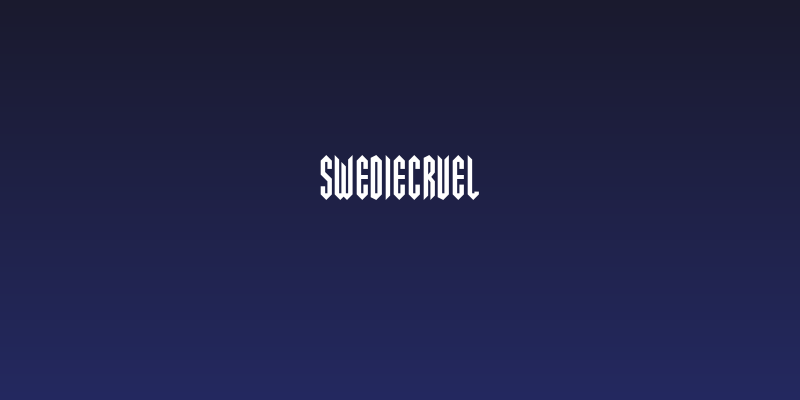 SwedieCruel Social Header