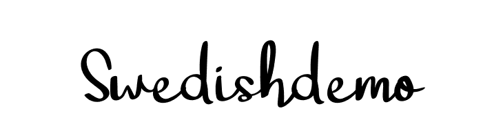 Swedishdemo  Free Fonts Download