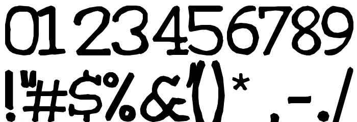 Sweeep Font OTHER CHARS