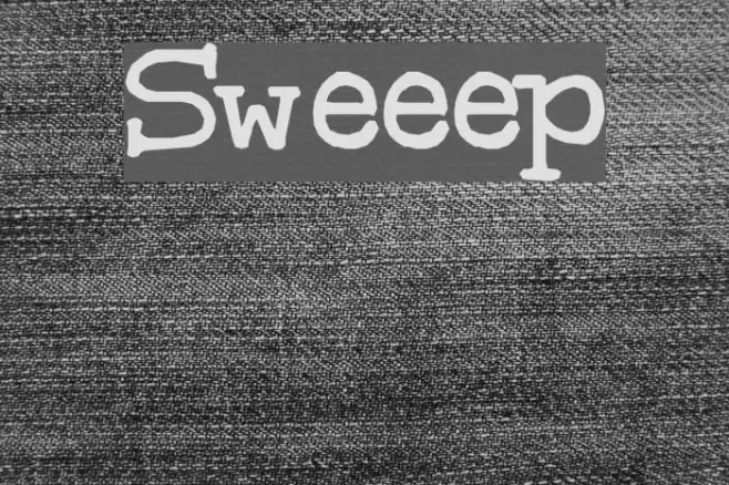 Sweeep Шрифта examples