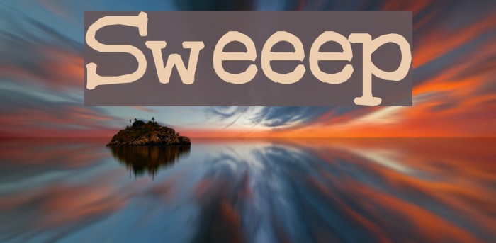 Sweeep Font examples
