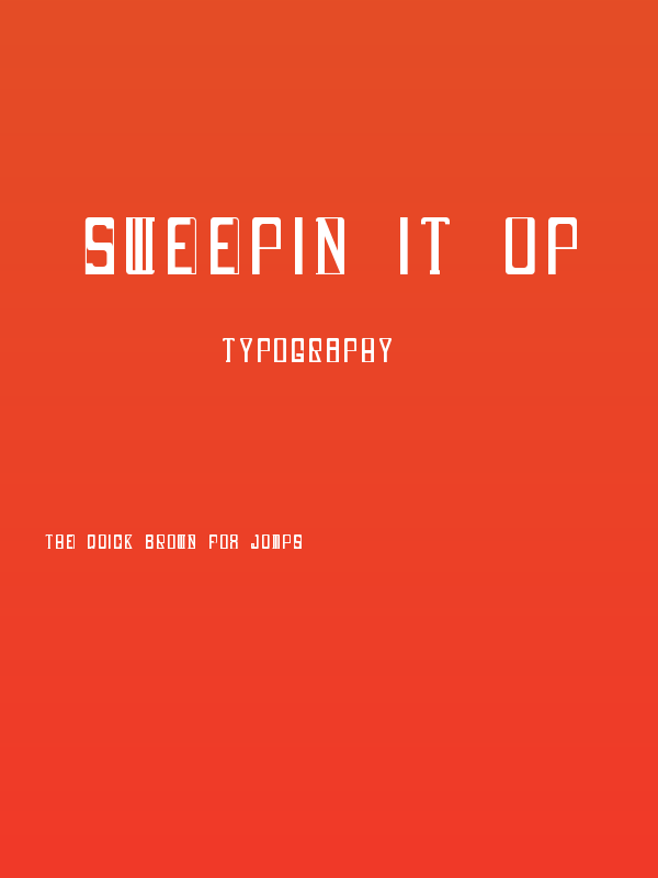Sweepin It Up Poster