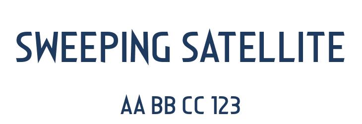 Sweeping Satellite Font Preview