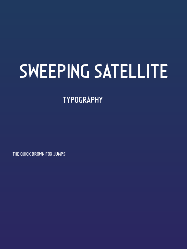 Sweeping Satellite Poster