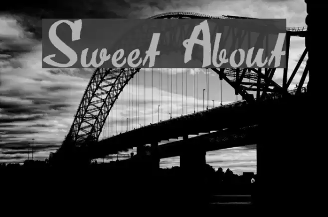 Sweet About Font examples