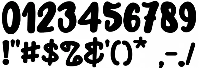 Sweet Affogato Font OTHER CHARS