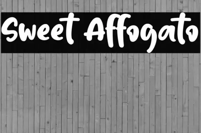 Sweet Affogato Font examples