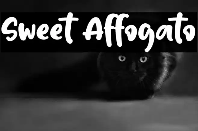 Sweet Affogato Font examples