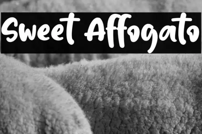Sweet Affogato Font examples
