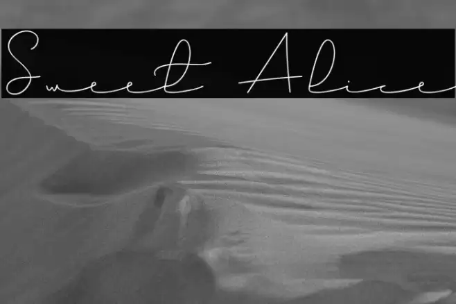 Sweet Alice Font examples