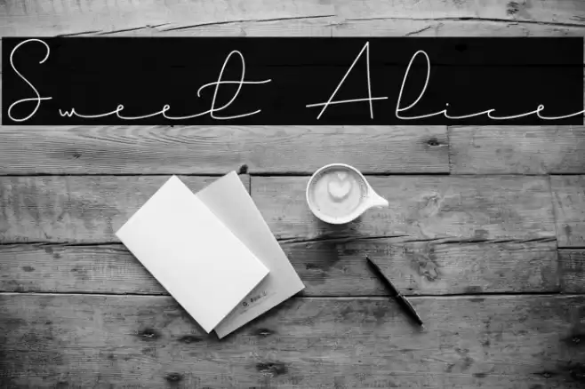 Sweet Alice Font examples