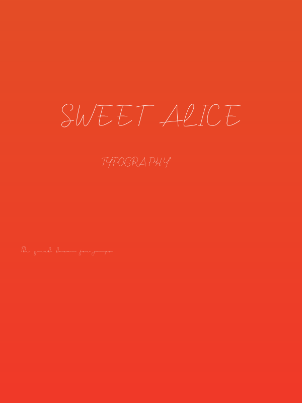 Sweet Alice Poster