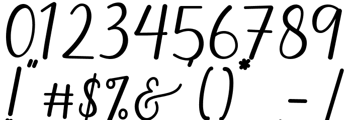 Sweet Allita Font OTHER CHARS