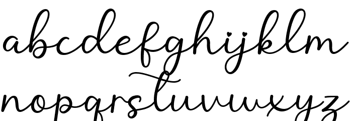 Sweet Allita Font LOWERCASE