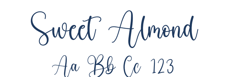 Sweet Almond Font Preview