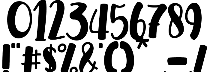 Sweet Aloha - personal use Font OTHER CHARS