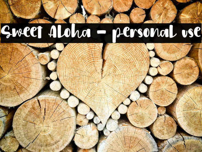 Sweet Aloha - personal use Example 1