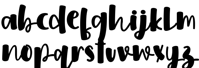 Sweet Aloha - personal use Font LOWERCASE