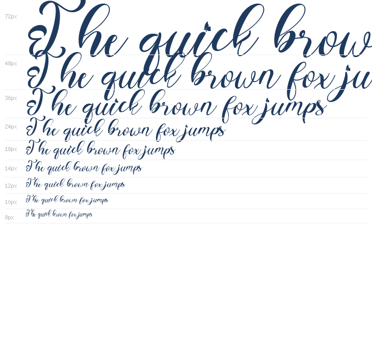Sweet Amora Italic Demo Italic Waterfall