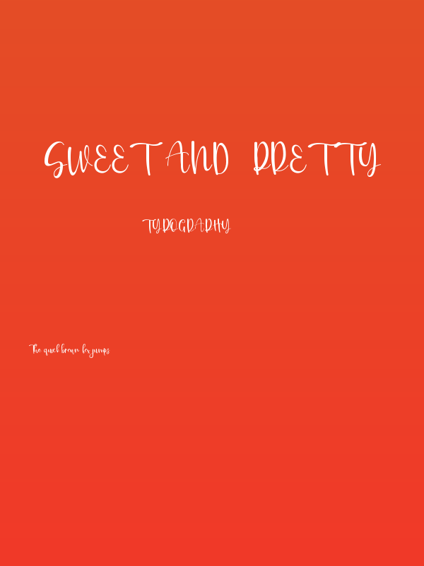 Sweet And  Pretty Poster