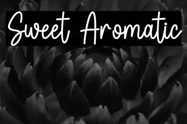 Sweet Aromatic Font examples