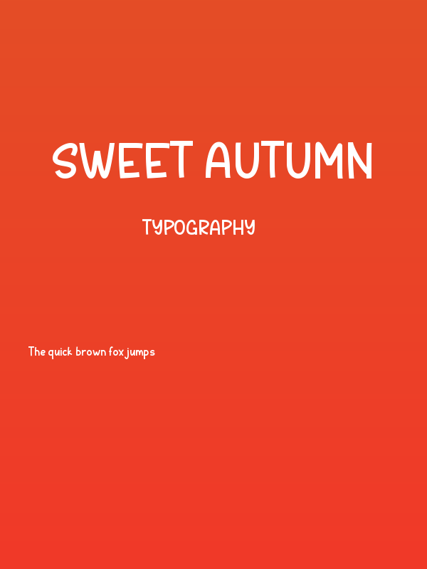 Sweet Autumn Poster