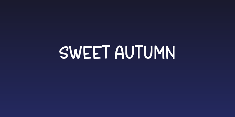 Sweet Autumn Social Header