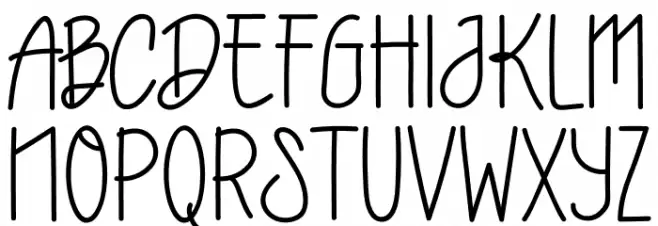 Sweet Baby Schriftart Groß