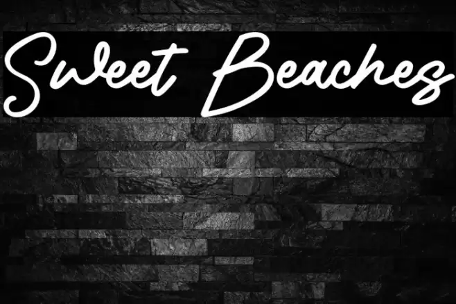 Sweet Beaches Font examples