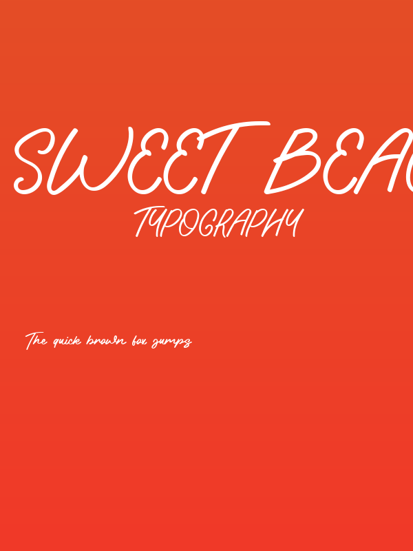 Sweet Beaches Poster