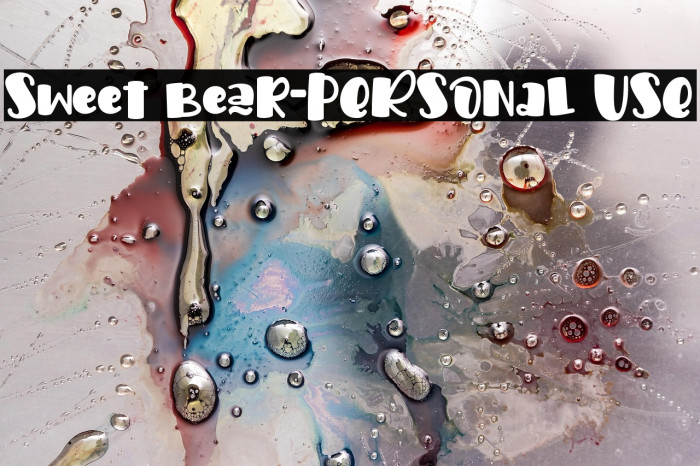 Sweet Bear-PERSONAL USE Example 3