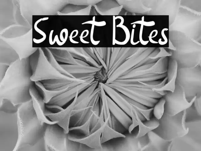 Sweet Bites Font examples