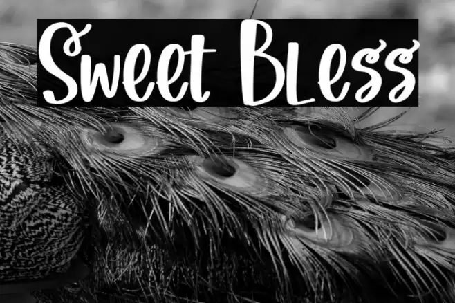 Sweet Bless Font examples