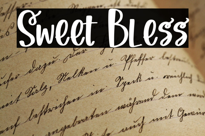 Sweet Bless Example 2