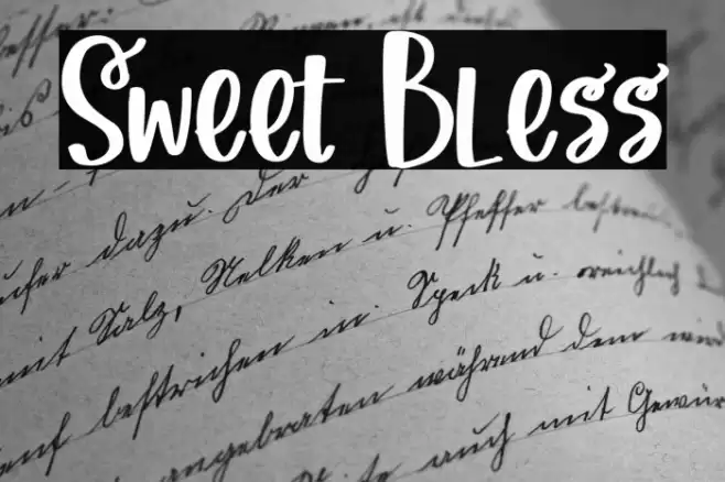 Sweet Bless Font examples