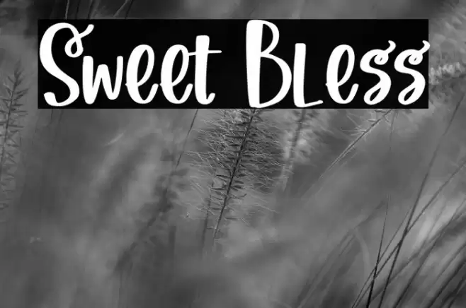 Sweet Bless Font examples