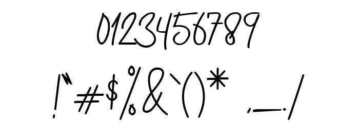 Sweet Blues Font OTHER CHARS