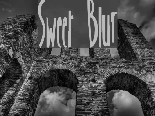 Sweet Blur Font examples