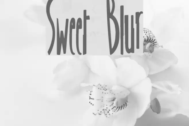 Sweet Blur Font examples