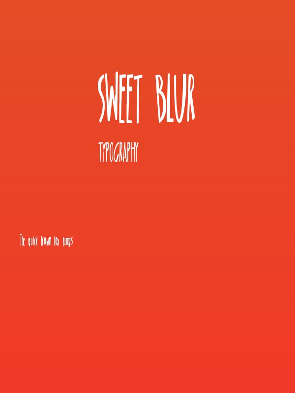 Sweet Blur Poster